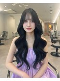 【LICCA 伊崎優李】大人ロング韓国ヘア/レイヤーカット/前髪