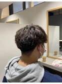 刈り上げマッシュ×弱波巻き