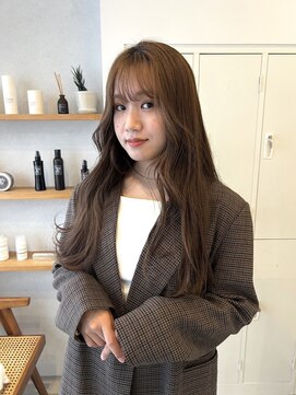 メルト 京橋店(melt) #透明感ベージュ　#ゆる巻きロング