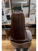 白髪ぼかしシークレットハイライト×イヤリングカラー