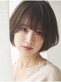 ブリーチなし/ベージュ/レイヤー/ボブ/20代/前髪あり/