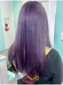 【美白効果大!ブリーチ一回でくすみ紫】池袋美容室