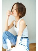 【GEEKS渋谷】ショート/清涼感/大人美人/抜け感/春夏スタイル/夏