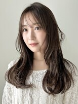 ディッセンバー 渋谷(December)&nbsp;【December】小顔カット/レイヤーカット/オリーブベージュ