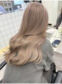 渋谷ブリーチカラーレイヤーカットモカベージュヘーゼルベージュ