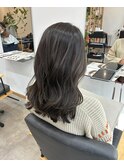透明感抜群！アッシュブルー