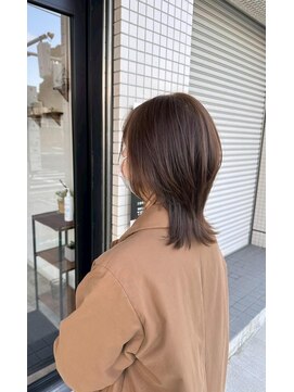 ウルフ＆グレージュカラー