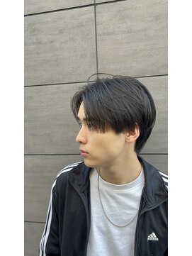 ノットバイベル 大宮(knot by belle) 刈り上げセンターパート/ブルーブラック/大宮メンズカットパーマ