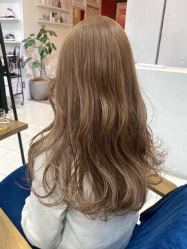 バランス 原宿 表参道(balance) 【髪質改善】ブリーチなしシアーベージュ YUKA