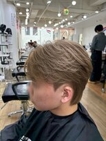 オーシャントーキョー 大阪(OCEAN TOKYO)&nbsp;ワックスなしツーブロックメンズセンターパートニュアンスパーマ