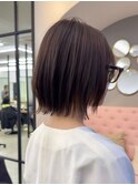 ココアベージュ/オリーブグレー/小顔