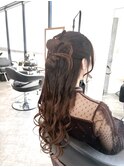 「横浜ヘアセット｜結婚式に人気◎上品カチモリハーフ」