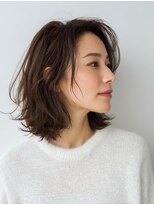 アブニール 柏東口店(AVENIR)&nbsp;ミルクティーブロンド/ダークブルー/デジタルパーマ/柏