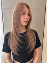 リック(Ric by KENJE) レイヤーカット×ミルクティーベージュ