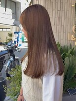 ヘアプレイスソル (HAIR PLACE SoL)&nbsp;透明感シアーグレージュ/ストレート/髪質改善ロング