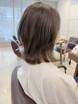 キアラ(Kchiara) ふんわり結べるくびれボブ×グレージュ【福岡Kchiara奥野】