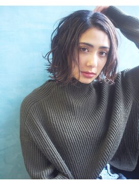 サングース(Sungoose) sungoose  大人かわいいココアブラウンフリンジウェーブ