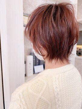 キャアリー(Caary) 福山市 美容室 外ハネショートウルフヘア人気キャアリーCaary