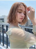 シースルーバング×くびれミディ