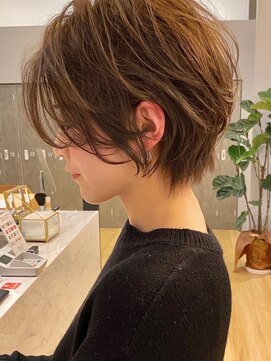 ビューエヒメ(VIEW EHIME) 前髪大人かわいい美髪ホワイトグレージュネビージュショートボブ