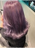パープル×グレー