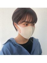 ラヴィズム 松崎店(LUVISM)&nbsp;20代30代40代丸みショート前下がり大人可愛いオリーブ