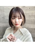 大人インナーカラー ミルクティー