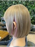 イヤリングカラー×パールピンク