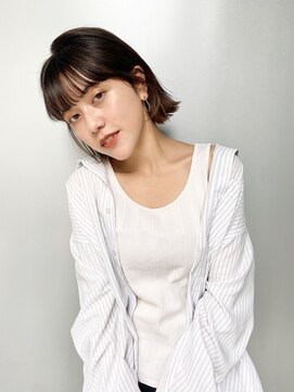 ラレイ ハラジュク(Lalei harajuku) 外ハネボブ／顔まわりカット／ぷつっとボブ