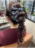 【Lilly新宿】#アレンジ#ヘアセット#編みおろし