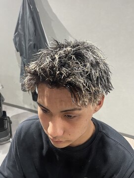 スウェル 柏店(Swell) ホワイトメッシュ×ツイストパーマ