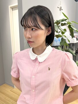 ジアン バイ ミルボン NU茶屋町+(GIEN by milbon) ボブ/前下がりボブ/切りっぱなしボブ