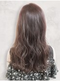 大人透明感ラベンダーブラウン