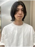20代30代メンズボブウルフメンズロングミディアムボブモテる黒髪