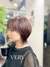 カット＋カラー（リタッチ３ｃｍ以内）＋サラ艶Tr　￥11000～