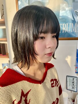 シャンプーボーイ 佐世保駅前店(SHAMPOO BOY) レイヤーボブ【ブリーチ/パーマ/ハイライト/ショート】