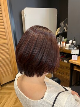 アルター(aL ter) ひし形ボブ×ピンクブラウン［イメチェン/外ハネボブ］長野歌穂