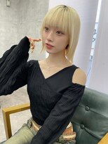リミットバイアフィナー 大宮店(limit by Afinar)&nbsp;切りっぱなしボブ/ケアブリーチ/ハイトーンカラー