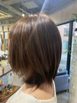 ビーチェ 小岩(Bice)&nbsp;ハイライトで立体感をプラス◎レイヤーボブ/ブリーチ/艶感