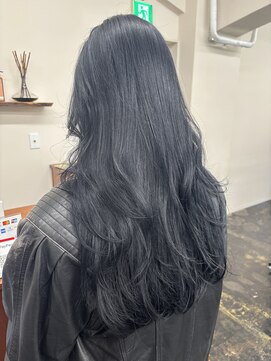 ガーランドギンザ(Garland Ginza) ブルーカラー　ブリーチなしダブルカラー　韓国風巻き