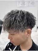 ツイスト/ツイスパ/ホワイトメッシュ/ホワイトハイライト