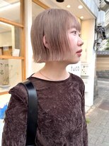 トゥコ(tuco)&nbsp;ミルクティーベージュくすみベージュホワイトベージュミニボブ