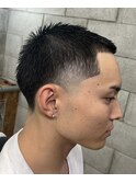 ベリーショートテーパーフェードスタイル