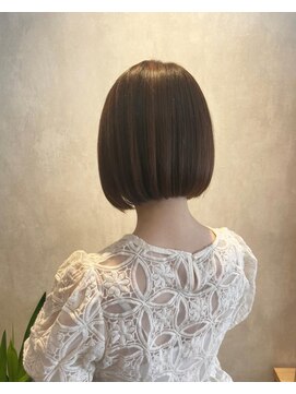 髪質改善/顔周りレイヤーカット/グレージュ[千葉/千葉駅]