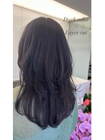 リフ(LIF by MIRROR TALK)&nbsp;ふんわり巻き髪最強レイヤー×暗髪ラベンダー