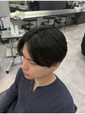 センターパート/曲がる縮毛矯正/メンズ縮毛矯正/毛流れ縮毛矯正