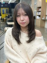 ミリ(mm)&nbsp;10代20代30代レイヤーカット髪質改善くびれ巻き透明感仙台韓国