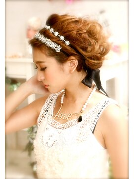 ヘアメイクサロンシャルメ(Hair Make Salon CHARMER) 結婚式☆二次会★CHARMERサエコ風ルーズアップへアセット