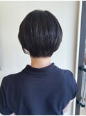 モノクロームグレーショート