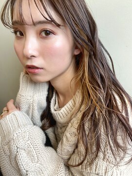 エマエコル(Emma ecole) Emma ecole 韓国風シースルーバング×イヤリングカラー by.高橋